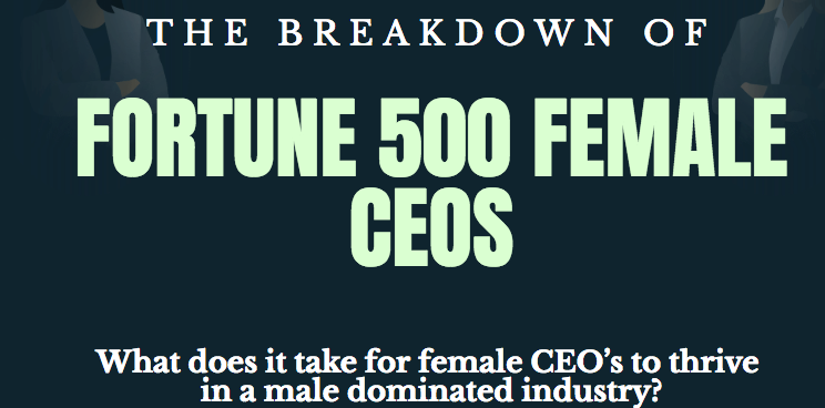 The Breakdown of Fortune 500 Female CEO’s